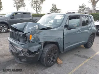 2018 Jeep Renegade Latitude with VIN ZACCJABBXJPJ52701, listed as a IAAI auction lot 41549418 with 106,797 mi miles. Bid and sale history available at carsss.com. Image 17.