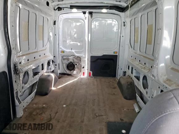 2015 Ford Transit Cargo with VIN 1FTNR2CG0FKA71695, listed as a Copart auction lot 57117985 with 149,901 mi miles and Salvage title. Bid and sale history available at DreamBid. Image 10.