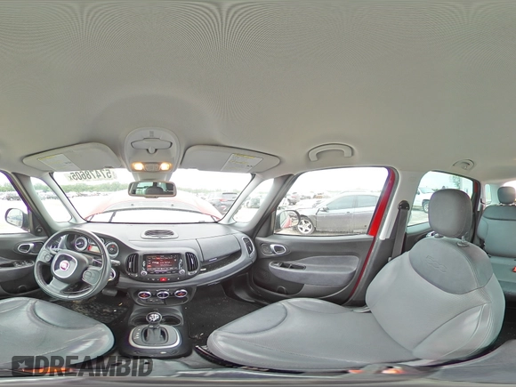 2014 FIAT 500L Lounge with VIN ZFBCFACH6EZ029513, listed as a Copart auction lot 57478605 with 105,824 mi miles and Salvage title. Bid and sale history available at DreamBid. Image 14.