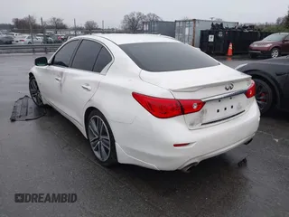 2017 Infiniti Q50 2.0t with VIN JN1CV7AP0HM641062, listed as a IAAI auction lot 41380194 with 114,813 mi miles and . Bid and sale history available at DreamBid. Image 3.