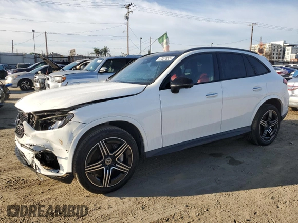 2024 Mercedes-Benz GLC with VIN W1NKM4GB9RF186443, listed as a Copart auction lot 47267855 with 4,395 mi miles and Clean Title. Bid and sale history available at carsss.com. Image 1.
