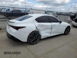 2022 Lexus IS 350 F Sport with VIN JTHGZ1B20N5050205, listed as a Copart auction lot 54774545 with 65,074 mi miles and Salvage title. Bid and sale history available at DreamBid. Image 3.