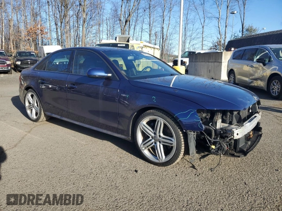 2014 Audi S4 Premium Plus with VIN WAUDGAFL2EA137976, listed as a Copart auction lot 88178545 with 118,180 mi miles and Salvage Title. Bid and sale history available at carsss.com. Image 4.