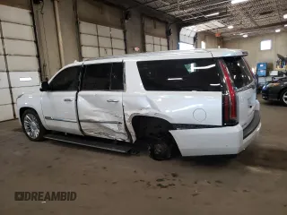2018 Cadillac Escalade ESV Platinum z VIN 1GYS4KKJ7JR120920, wystawiony jako Copart lot #73478424 z przebiegiem 130 860 mil mil oraz Szkoda całkowita • Salvage title. Historia ofert i sprzedaży dostępna na DreamBid. Obrazek 2.