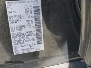 2015 Nissan Rogue SL with VIN 5N1AT2MV0FC812043, listed as a Copart auction lot 50806865 with 173,793 mi miles and Salvage title. Bid and sale history available at DreamBid. Image 13.