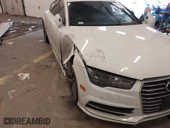 2018 Audi A7 Premium Plus with VIN WAUW3AFC7JN002130, listed as a IAAI auction lot 41645286 with 45,691 mi miles. Bid and sale history available at carsss.com. Image 6.
