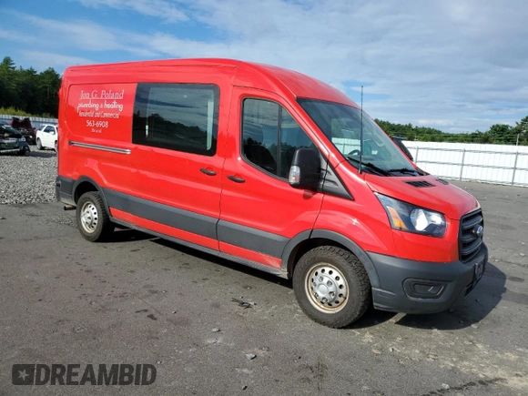2020 Ford Transit Cargo with VIN 1FTBR2C87LKB51843, listed as a Copart auction lot 62791614 with 76,493 mi miles and Salvage Title. Bid and sale history available at carsss.com. Image 4.