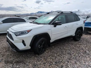 2021 Toyota RAV4 Hybrid XSE with VIN 4T3E6RFV0MU060163, listed as a Copart auction lot 50173105 with 83,853 mi miles and Salvage Title. Bid and sale history available at carsss.com. Image 1.