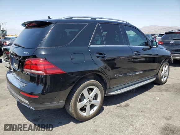 2017 Mercedes-Benz GLE 350 with VIN 4JGDA5HB3HA972503, listed as a Copart auction lot 61898535 with 104,507 mi miles and Salvage title. Bid and sale history available at DreamBid. Image 3.