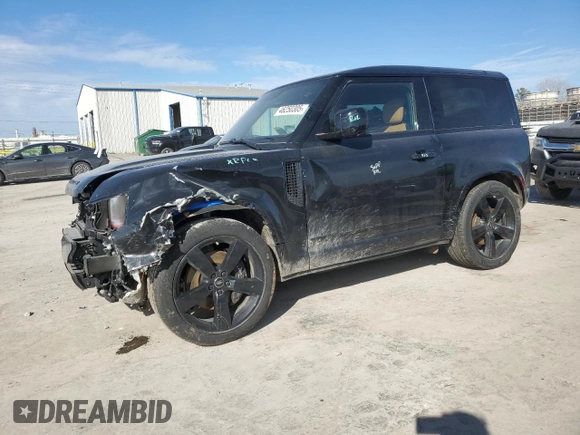 2024 Land Rover Defender with VIN SALEB6EE7R2346435, listed as a Copart auction lot 46250305 with 2,557 mi miles and Salvage title. Bid and sale history available at DreamBid. Image 1.