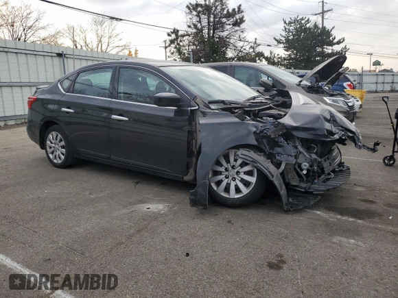 2019 Nissan Sentra S with VIN 3N1AB7AP3KY251612, listed as a Copart auction lot 78613684 with 34,970 mi miles and Salvage Title. Bid and sale history available at DreamBid. Image 4.