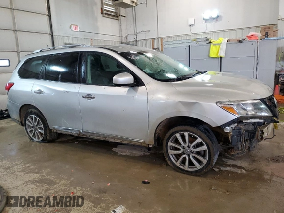 2016 Nissan Pathfinder Platinum with VIN 5N1AR2MNXGC614067, listed as a Copart auction lot 83157234 with 76,920 mi miles and Clean Title. Bid and sale history available at carsss.com. Image 4.