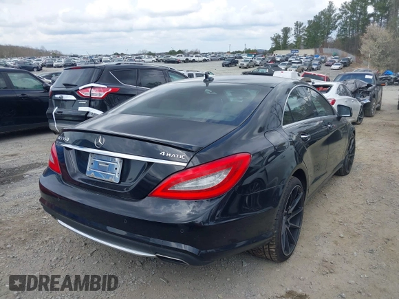 2013 Mercedes-Benz CLS-Class CLS 550 with VIN WDDLJ9BB1DA083618, listed as a IAAI auction lot 41794862 with 106,484 mi miles. Bid and sale history available at carsss.com. Image 4.
