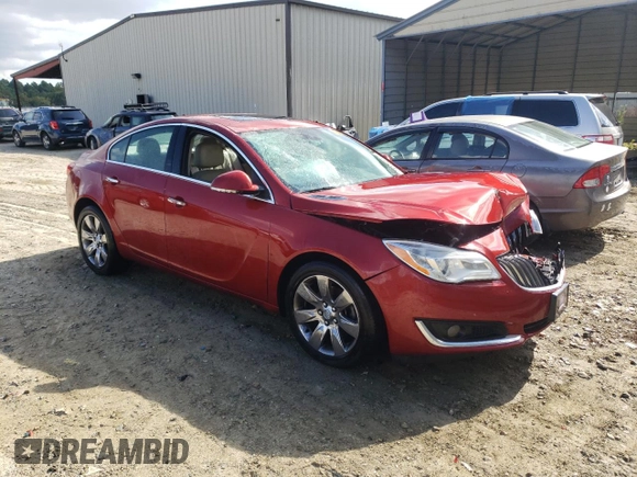 2014 Buick Regal Premium I with VIN 2G4GP5EX6E9305864, listed as a Copart auction lot 74275554 with Not Provided miles and Salvage Title. Bid and sale history available at DreamBid. Image 4.