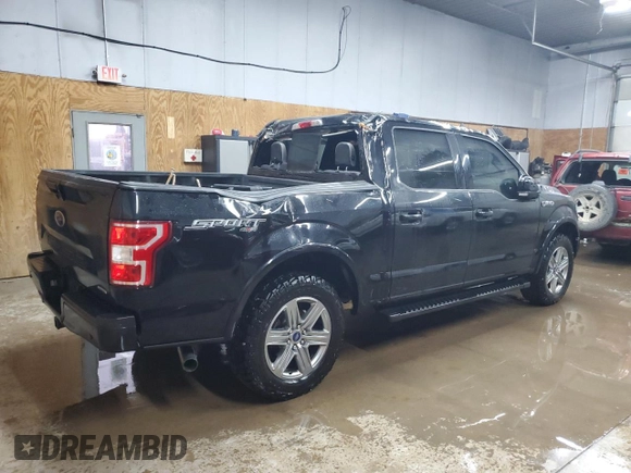 2019 Ford F-150 XL с VIN 1FTEW1EP8KFB22895, выставлен на аукционе Copart как лот 54228595 с пробегом 128 905 миль миль и Чистый • Clean title. История ставок и продаж доступна на DreamBid. Изображение 3.