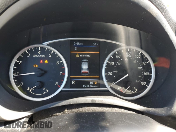 2019 Nissan Sentra SV with VIN 3N1AB7AP4KY206100, listed as a Copart auction lot 48016145 with 153,436 mi miles and Salvage Title. Bid and sale history available at carsss.com. Image 9.