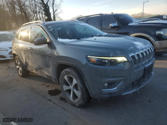 2021 Jeep Cherokee Limited with VIN 1C4PJMDX1MD123265, listed as a Copart auction lot 42117895 with 57,685 mi miles and Salvage Title. Bid and sale history available at carsss.com. Image 4.