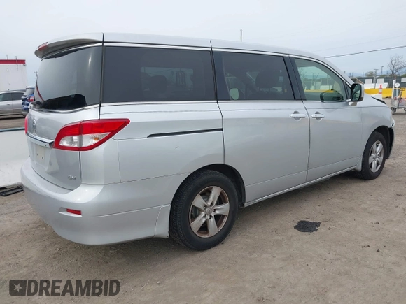 2014 Nissan Quest S with VIN JN8AE2KP5E9104762, listed as a IAAI auction lot 41566593 with 132,043 mi miles and . Bid and sale history available at DreamBid. Image 4.