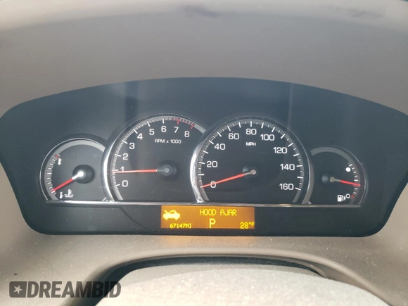 2008 Cadillac STS RWD w/1SB with VIN 1G6DW67V680119884, listed as a Copart auction lot 52084185 with 67,147 mi miles and Salvage Title. Bid and sale history available at carsss.com. Image 9.