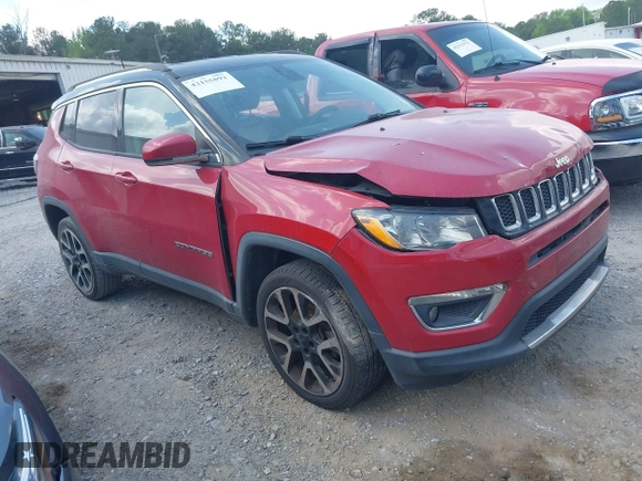2018 Jeep Compass Limited with VIN 3C4NJDCB6JT254453, listed as a IAAI auction lot 42155892 with 939,333 mi miles and . Bid and sale history available at DreamBid. Image 1.