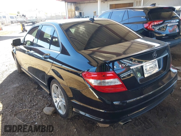 2009 Mercedes-Benz C-Class 3.5L Sport with VIN WDDGF56X99R068598, listed as a IAAI auction lot 41830790 with 92,049 mi miles. Bid and sale history available at carsss.com. Image 3.