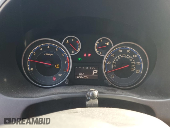 2012 Suzuki SX4 Crossover with VIN JS2YB5A34C6308346, listed as a Copart auction lot 72888464 with 89,629 mi miles and Salvage Title. Bid and sale history available at carsss.com. Image 9.
