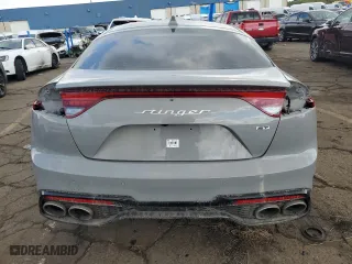 2023 Kia Stinger GT2 with VIN KNAE55LC1P6134059, listed as a Copart auction lot 72999604 with 36,679 mi miles and Salvage Title. Bid and sale history available at carsss.com. Image 6.