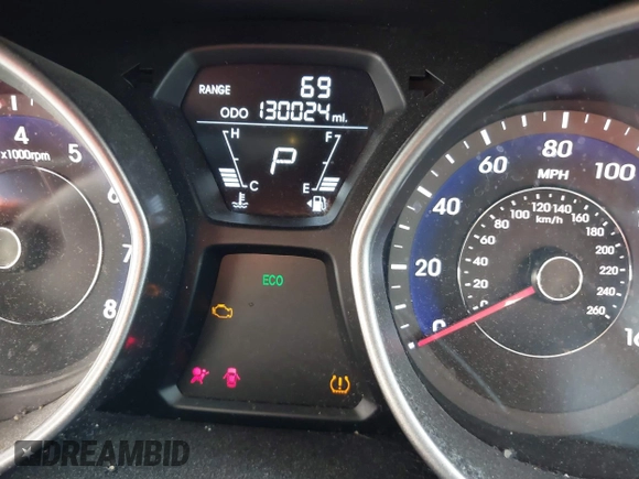 2013 Hyundai Elantra Limited with VIN 5NPDH4AE9DH152427, listed as a IAAI auction lot 40043156 with 130,024 mi miles and . Bid and sale history available at DreamBid. Image 7.