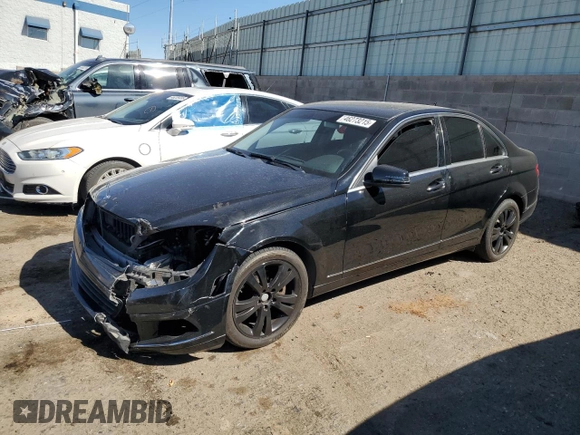 2011 Mercedes-Benz C with VIN WDDGF5EB3BA526033, listed as a Copart auction lot 46273215 with Not Provided miles and Salvage Title. Bid and sale history available at carsss.com. Image 1.