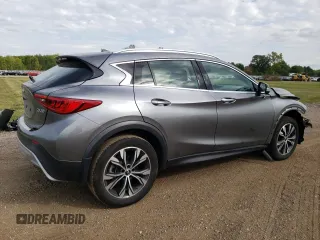 2019 Infiniti QX30 ESSENTIAL with VIN SJKCH5CR0KA011751, listed as a Copart auction lot 72188414 with 37,697 mi miles and Salvage Title. Bid and sale history available at carsss.com. Image 3.