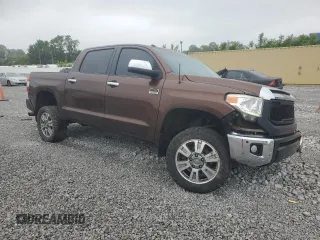 2017 Toyota Tundra Platinum with VIN 5TFAY5F10HX606671, listed as a Copart auction lot 58324935 with 137,112 mi miles and Salvage title. Bid and sale history available at DreamBid. Image 4.