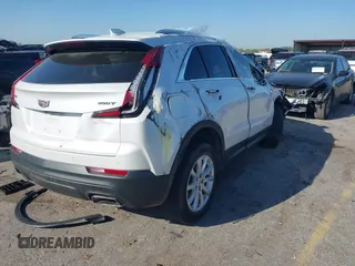 2022 Cadillac XT4 FWD Luxury with VIN 1GYAZAR48NF170949, listed as a IAAI auction lot 41857671 with 25,881 mi miles and . Bid and sale history available at carsss.com. Image 4.