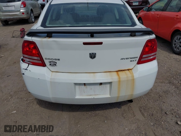 2010 Dodge Avenger SXT with VIN 1B3CC4FB7AN193368, listed as a IAAI auction lot 42248395 with 207,773 mi miles and . Bid and sale history available at DreamBid. Image 6.