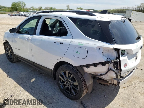 2022 Chevrolet Equinox RS with VIN 3GNAXWEV5NS105972, listed as a Copart auction lot 56632505 with 32,649 mi miles and Salvage title. Bid and sale history available at DreamBid. Image 2.