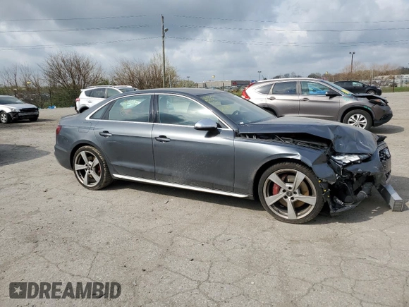 2023 Audi S4 Premium Plus z VIN WAUB4AF43PA081445, wystawiony jako Copart lot #50074204 z przebiegiem 9 237 mil mil oraz . Historia ofert i sprzedaży dostępna na DreamBid. Obrazek 4.