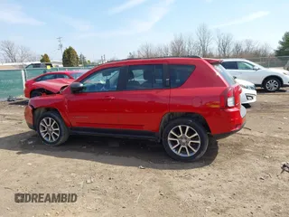 2017 Jeep Compass 75th Anniversary Edition with VIN 1C4NJDBB8HD101445, listed as a IAAI auction lot 41791238 with 35,526 mi miles. Bid and sale history available at carsss.com. Image 15.