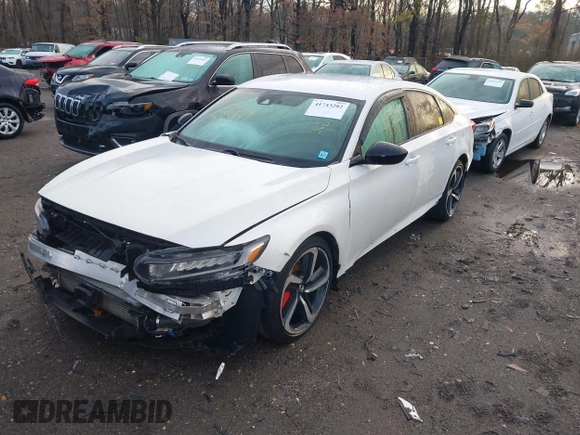 2019 Honda Accord Sedan Sport 1.5T with VIN 1HGCV1F32KA016804, listed as a IAAI auction lot 41743202 with 80,573 mi miles. Bid and sale history available at carsss.com. Image 18.
