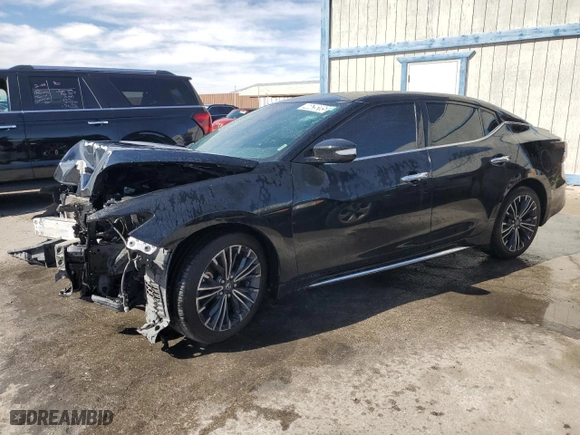 2021 Nissan Maxima SV with VIN 1N4AA6CV4MC510745, listed as a Copart auction lot 46639285 with 62,700 mi miles and Clean Title. Bid and sale history available at carsss.com. Image 1.