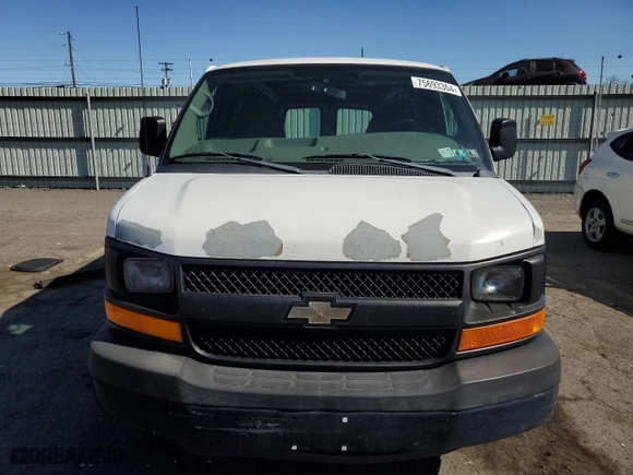 2012 Chevrolet Express Cargo Van with VIN 1GCSGAFX9C1140688, listed as a Copart auction lot 75693364 with 106,043 mi miles and Salvage Title. Bid and sale history available at carsss.com. Image 5.