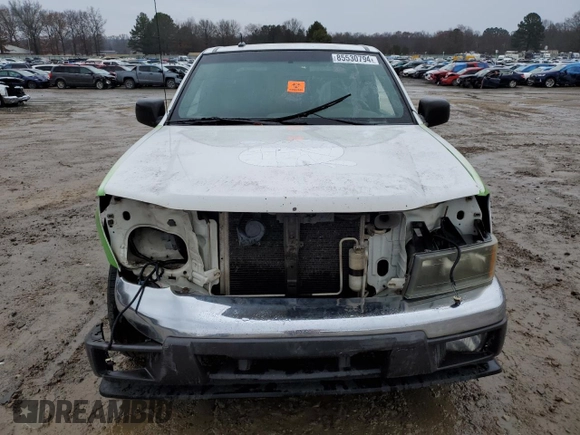 2008 GMC Canyon SLE1 with VIN 1GTCS13E888131095, listed as a Copart auction lot 85530794 with 0 mi miles and Salvage Title. Bid and sale history available at carsss.com. Image 5.