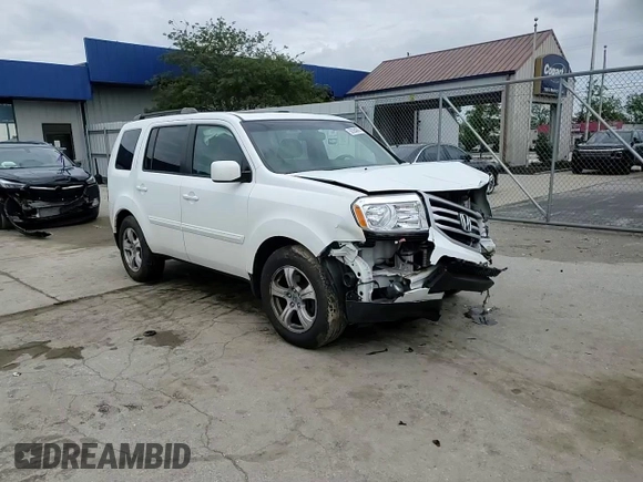 2012 Honda Pilot EX-L with VIN 5FNYF4H78CB070507, listed as a Copart auction lot 58354005 with 171,770 mi miles and Salvage title. Bid and sale history available at DreamBid. Image 14.