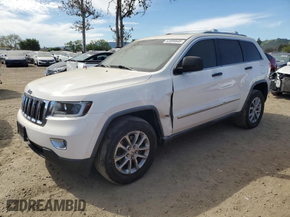 2012 Jeep Grand Cherokee Laredo with VIN 1C4RJEAG0CC222943, listed as a Copart auction lot 52899545 with 153,389 mi miles and Salvage Title. Bid and sale history available at carsss.com. Image 1.