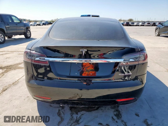 2019 Tesla Model S 100D with VIN 5YJSA1E46KF331936, listed as a Copart auction lot 49639135 with 20,499 mi miles and Salvage title. Bid and sale history available at DreamBid. Image 6.