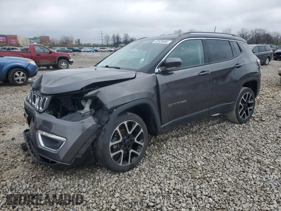 2018 Jeep Compass Limited with VIN 3C4NJDCB2JT263067, listed as a Copart auction lot 52626665 with 51,567 mi miles and Salvage Title. Bid and sale history available at DreamBid. Image 1.