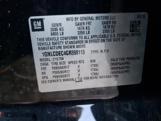 2016 Chevrolet Tahoe Commercial with VIN 1GNLCDEC4GR390113, listed as a Copart auction lot 86555114 with 175,984 mi miles and Salvage Title. Bid and sale history available at carsss.com. Image 14.