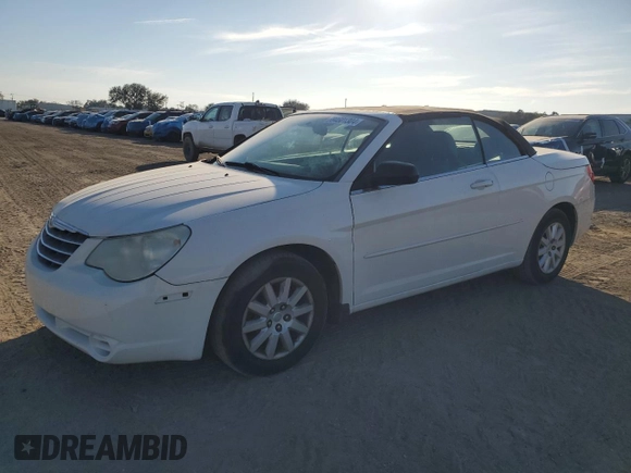 2008 Chrysler Sebring LX with VIN 1C3LC45K18N280164, listed as a Copart auction lot 84601304 with 165,711 mi miles and Salvage Title. Bid and sale history available at carsss.com. Image 1.