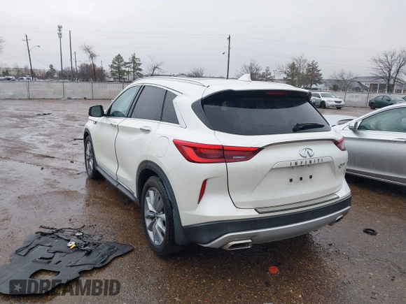2019 Infiniti QX50 Essential with VIN 3PCAJ5M11KF143075, listed as a IAAI auction lot 41541430 with 68,774 mi miles and . Bid and sale history available at DreamBid. Image 3.