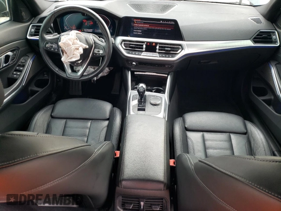 2019 BMW 3 Series 330i xDrive with VIN WBA5R7C53KFH26429, listed as a Copart auction lot 48379825 with 52,536 mi miles and Salvage title. Bid and sale history available at DreamBid. Image 8.
