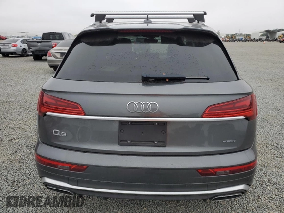 2022 Audi Q5 S line Premium Plus with VIN WA1EAAFY2N2077996, listed as a Copart auction lot 59636295 with 41,587 mi miles and Salvage title. Bid and sale history available at DreamBid. Image 6.