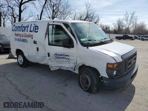 2012 Ford Econoline Cargo Commercial with VIN 1FTNE1EW2CDA70011, listed as a Copart auction lot 49726215 with Not provided miles and Salvage title. Bid and sale history available at DreamBid. Image 4.